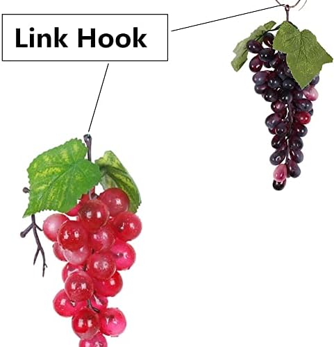 4 Bunches Artificial Grapes for Decoration