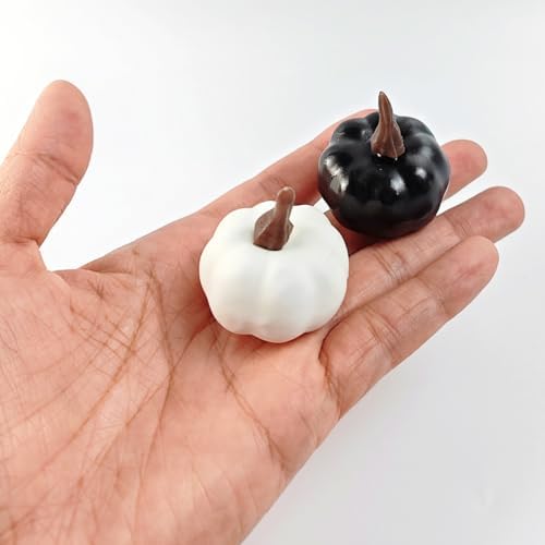 TIHOOD 20PCS Mini Artificial Pumpkins Fall Decor