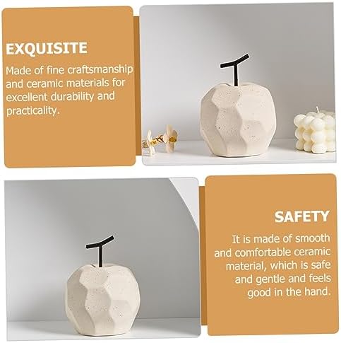 Geometric Apple Ceramic Desktop Decoration
