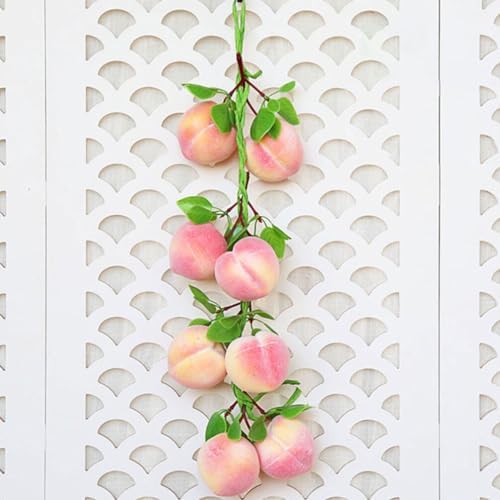 VOSAREA Artificial Peach Pendant 3pc Set