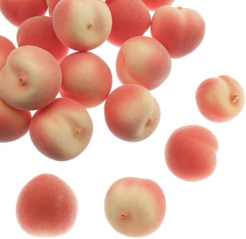 30PCS Simulated Mini Peaches 3cm Handmade DIY Decorations