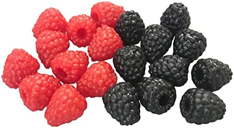 20pcs Artificial Raspberry for Crafting and Decor