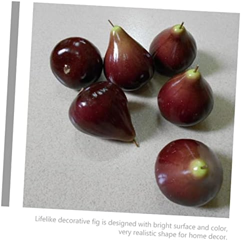 6pcs Artificial Fig Models for Home Kitchen Decor