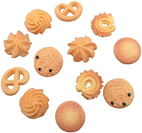 TAODAN 12pcs Artificial Cookies for Kitchen and Home Decor