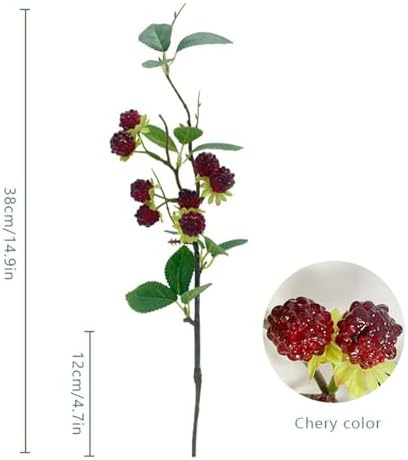 3pcs Faux Blackberry Berries Artificial Raspberry Home Decorations