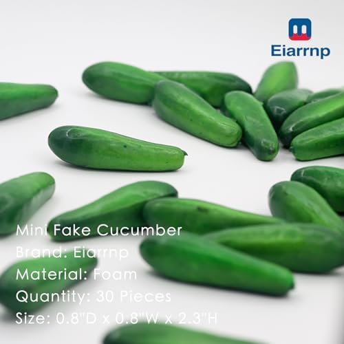 30 pcs Mini Artificial Cucumbers Decor