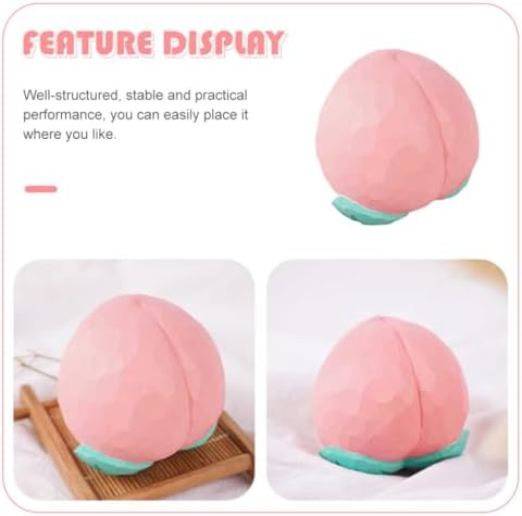 Jojofuny Artificial Peach Wooden Decor Figurine