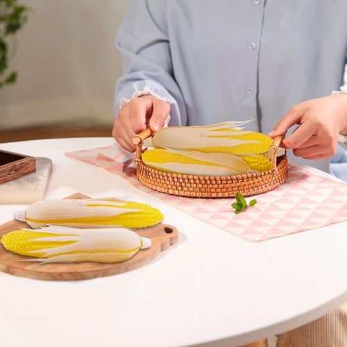 Woration 2pcs Artificial Corn Faux Lifelike Stalks