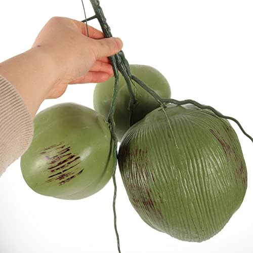 Artificial Coconut Decor for Tropical Party and Farmhouse Display