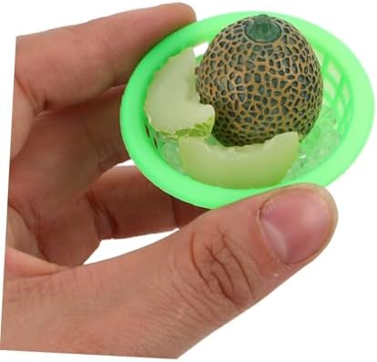 Hemoton Mini Iced Cantaloupe Decor Prop for Dollhouse Photography