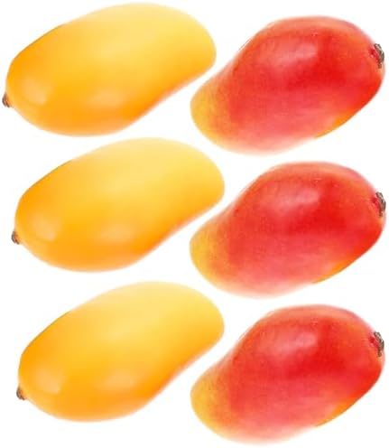 Tuxiaobu Artificial Mango Decorations 6 Pcs