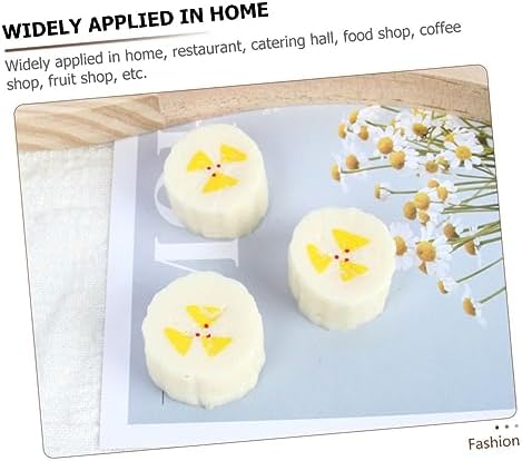 10pcs Lifelike Artificial Banana Slices for Home Decor