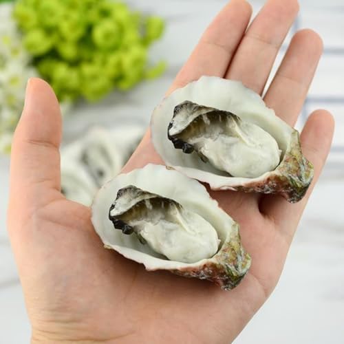 8Pcs Artificial Oysters Display Prop for Kitchen Decorations