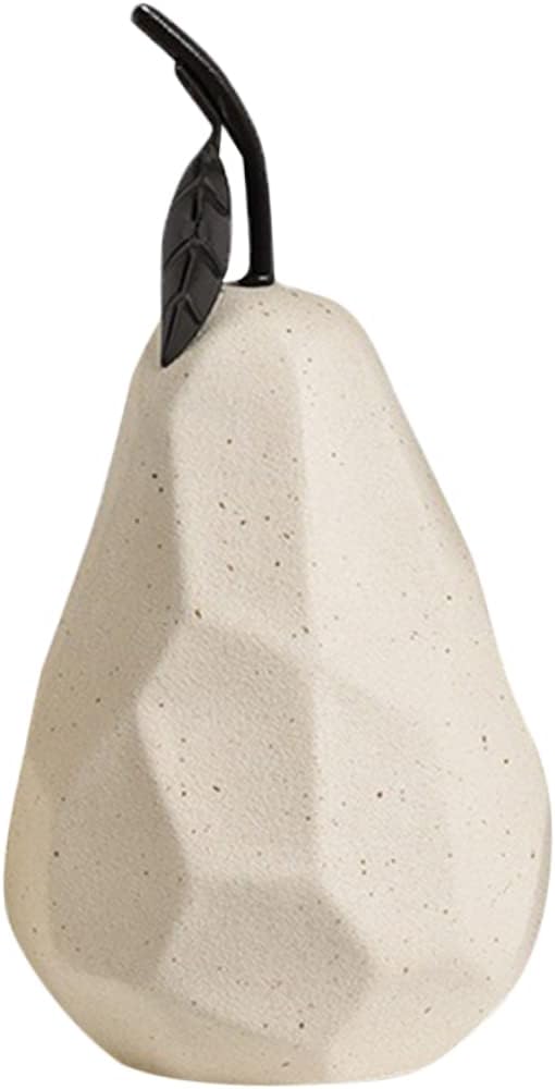 MAGICLULU Ceramic Pear Sculpture for Home Decor