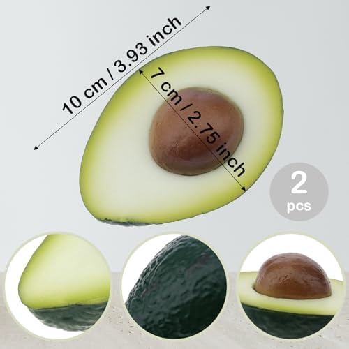 2pcs Artificial Avocado Fruit Decor for Home Kitchen Party