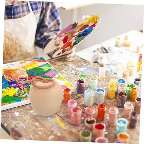 5pcs Wooden Miniature Painting Playthings for Creative Home Decor