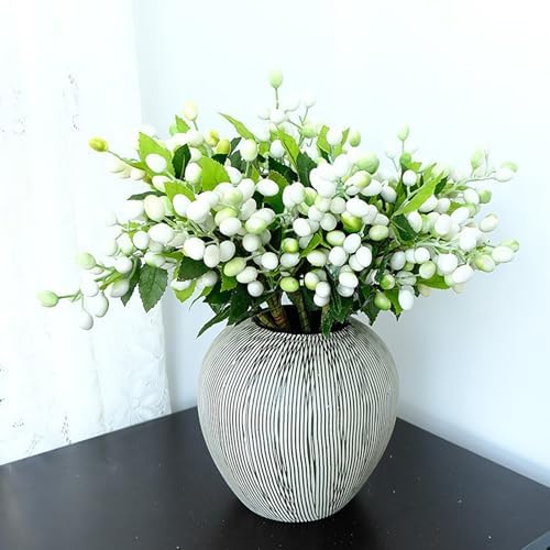 Fofetbfo 4Pcs Artificial Berry Stems for Christmas Decor