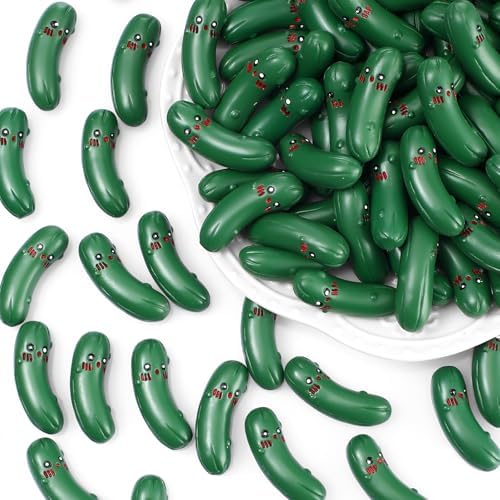 200 Pcs Cute Pickle Artificial Decor for Home Office