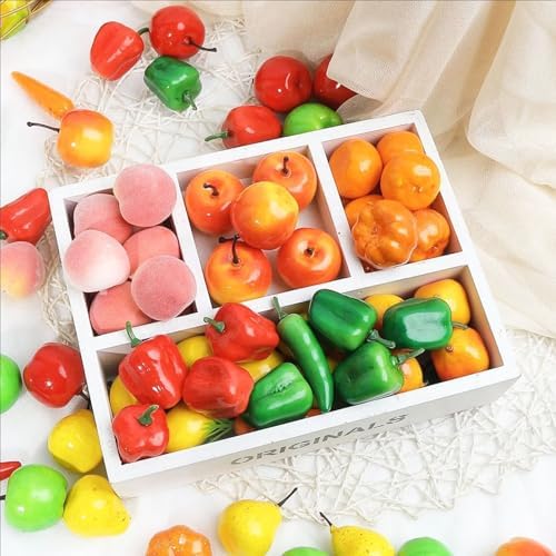 20Pcs Artificial Black Cherry Faux Fruit Decor