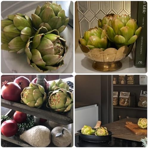 6-Pack Realistic Artificial Artichokes Decorations