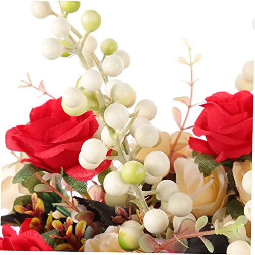 PRETYZOOM 15PCS Lifelike Blue Berry Stems Artificial Christmas Decor