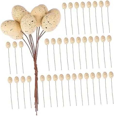 DECHOUS 6pcs Easter Egg Stems Decor Artificial Fruit Branches
