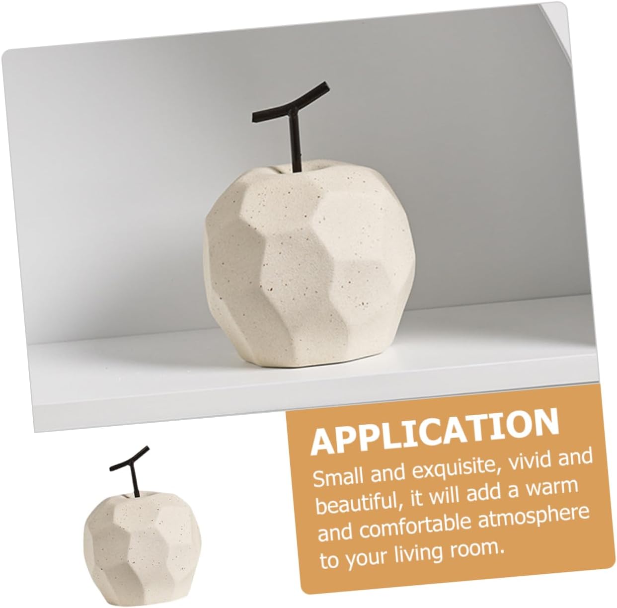 Happyyami Ceramic Apple Ornaments for Home Decor