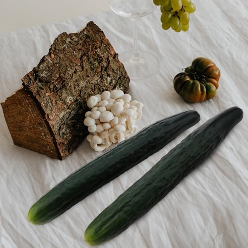 2pcs Artificial Cucumber Decor for Home Kitchen Party Holiday
