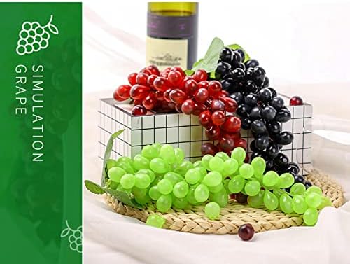 Realistic Artificial Black Grape Bunches for Decor