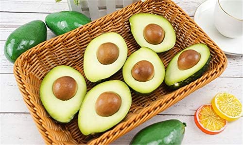 3Pcs Artificial Avocado Half Fake Fruit for Parties and Photography