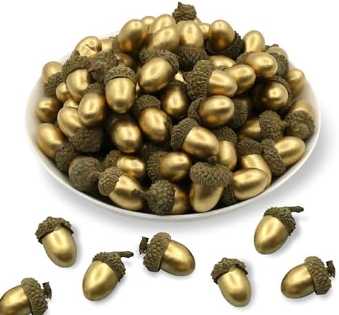 60PCS Artificial Acorns Fall Decor Vase Filler