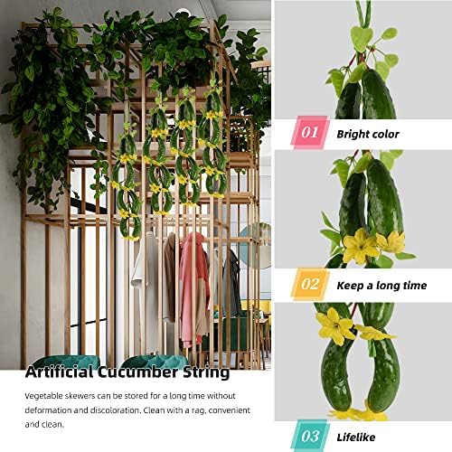 Fake Cucumber String Art for Home Kitchen Decor