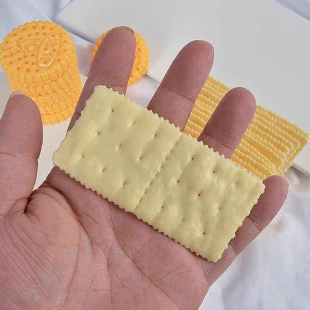 10Pcs Artificial Soda Crackers for Decoration and Photography