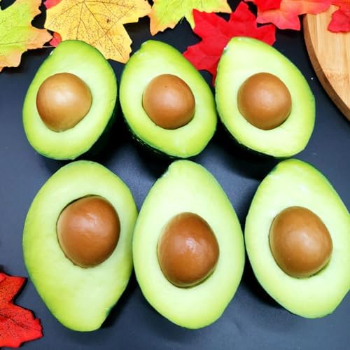 Realistic Fake Avocado Display Set of 3