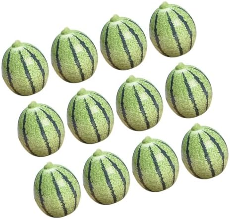 PRETYZOOM 12pcs Mini Fake Watermelon Decor Models