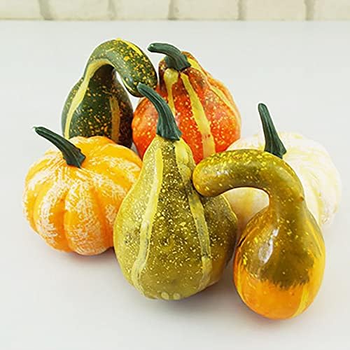 DAMEING 12Pcs Artificial Pumpkins and Gourds for Home Decoration