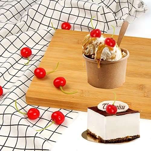 FOIMAS 50pcs Artificial Cherry Decor for Home and Crafting