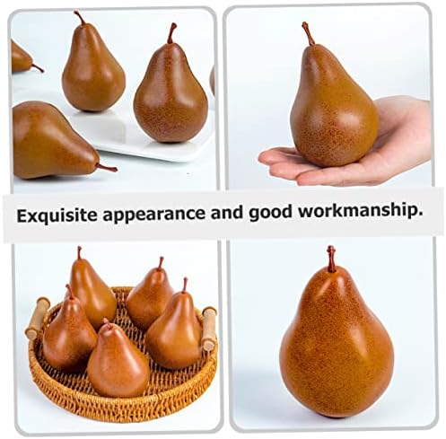 Zerodeko 2Pcs Artificial Pear Models Realistic Decoration