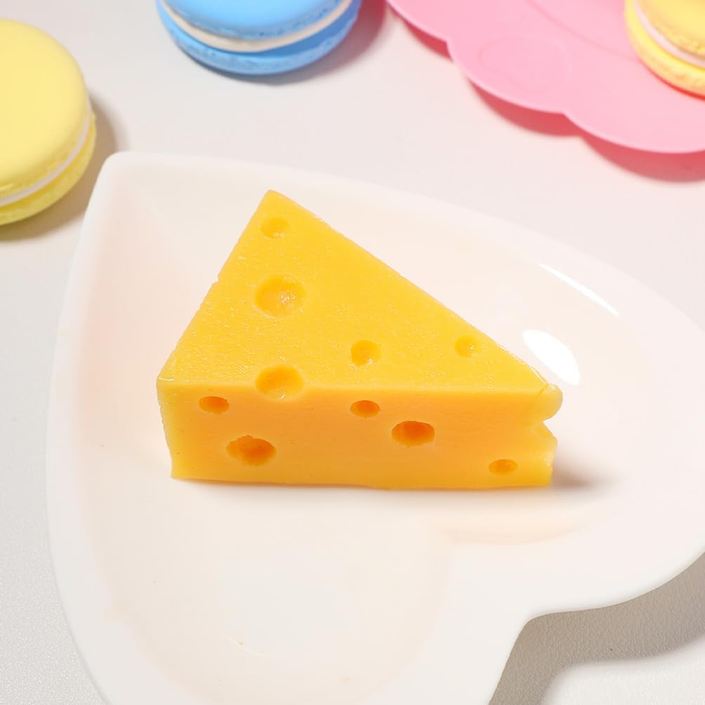 TOYANDONA Realistic Triangle Cheese Artificial Cheese Model