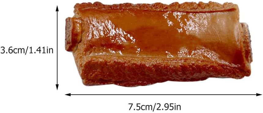 Housoutil 4PCS Simulated Braised Pork Chops Food Model