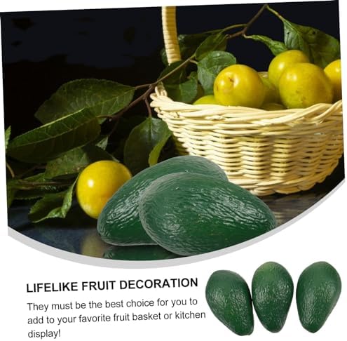 Realistic Avocado Simulation Artificial Fruits for Store Display