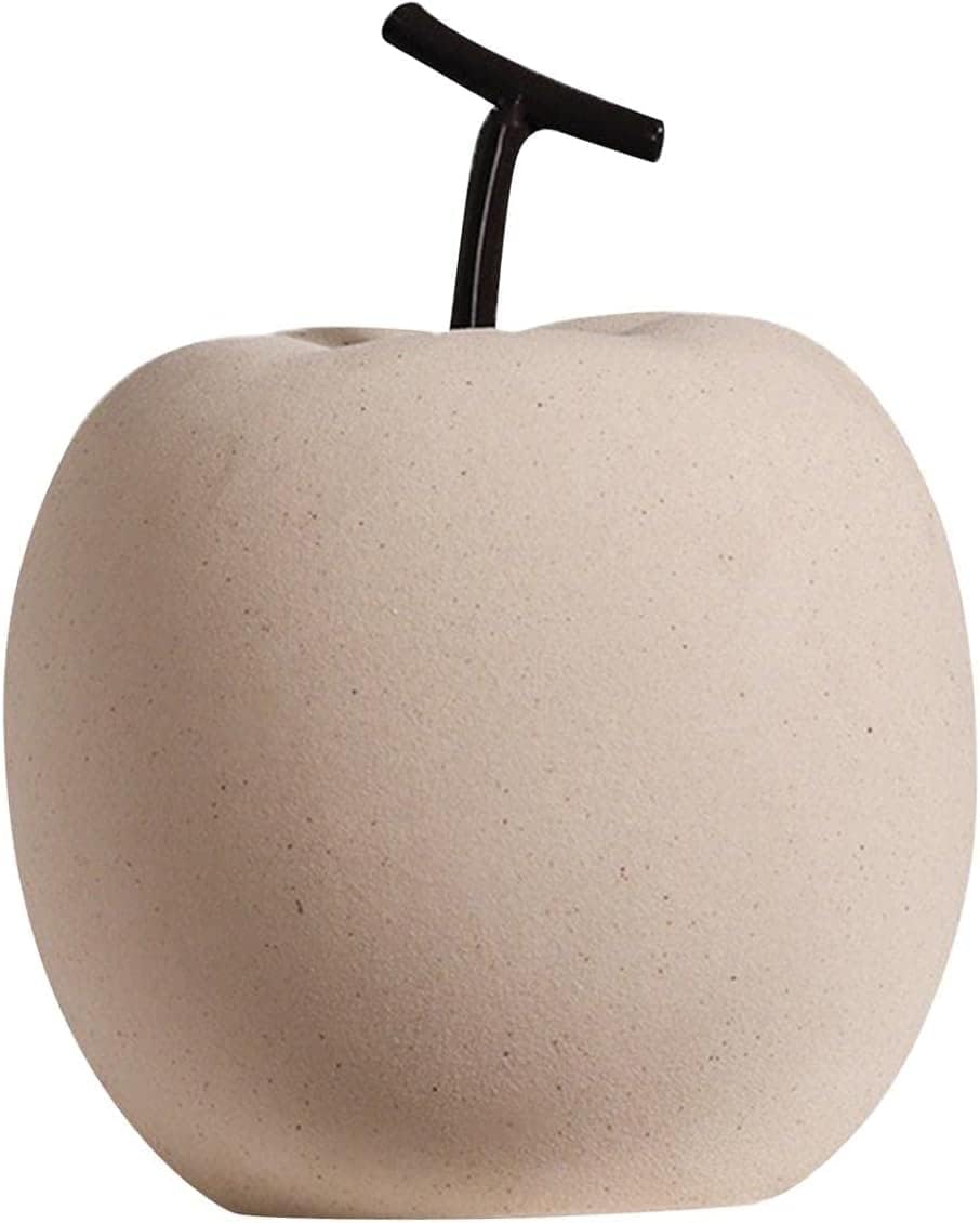 Garkria Ceramic Apple Decor Figurine for Home Office