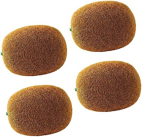 Amosfun 4pcs Lifelike Artificial Kiwifruit Decor Models