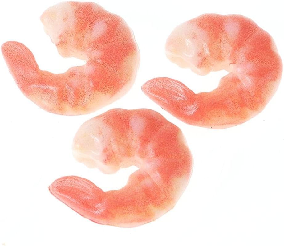 15 Pcs Artificial Shrimp Figures Lifelike Kitchen Decor