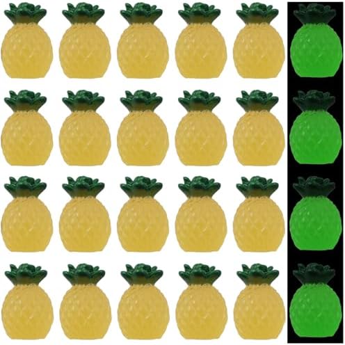 Glow in the Dark Resin Pineapple Decorations 32PCS
