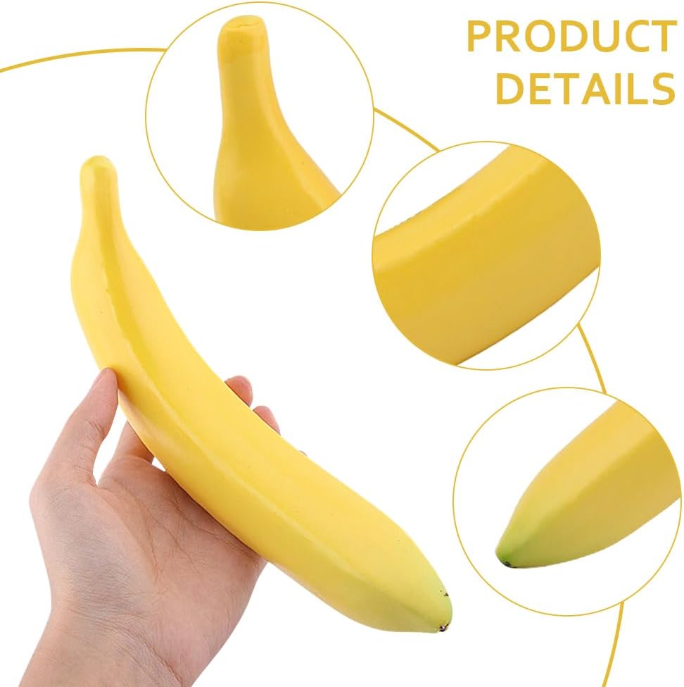 Loyanger Artificial Banana Set for Home Kitchen Decoration