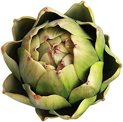 Artificial Artichoke Vegetables Decor Set of 6 Green Large