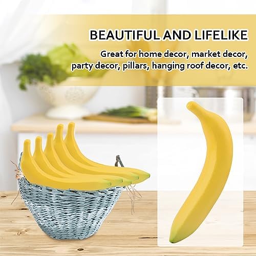 Loyanger Artificial Banana Set for Home Kitchen Decoration