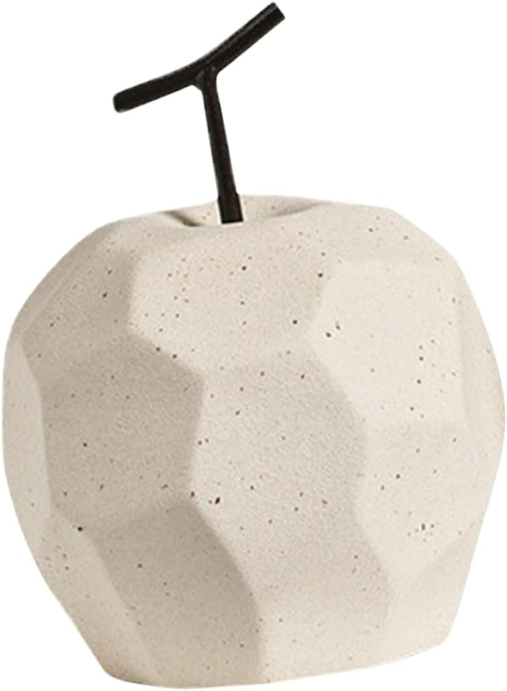 Ceramic Apple Sculpture for Home Decor