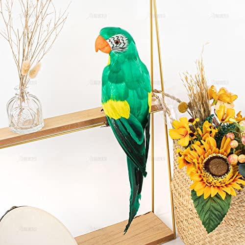 AUEAR 177 Inch Realistic Artificial Green Parrot Ornament